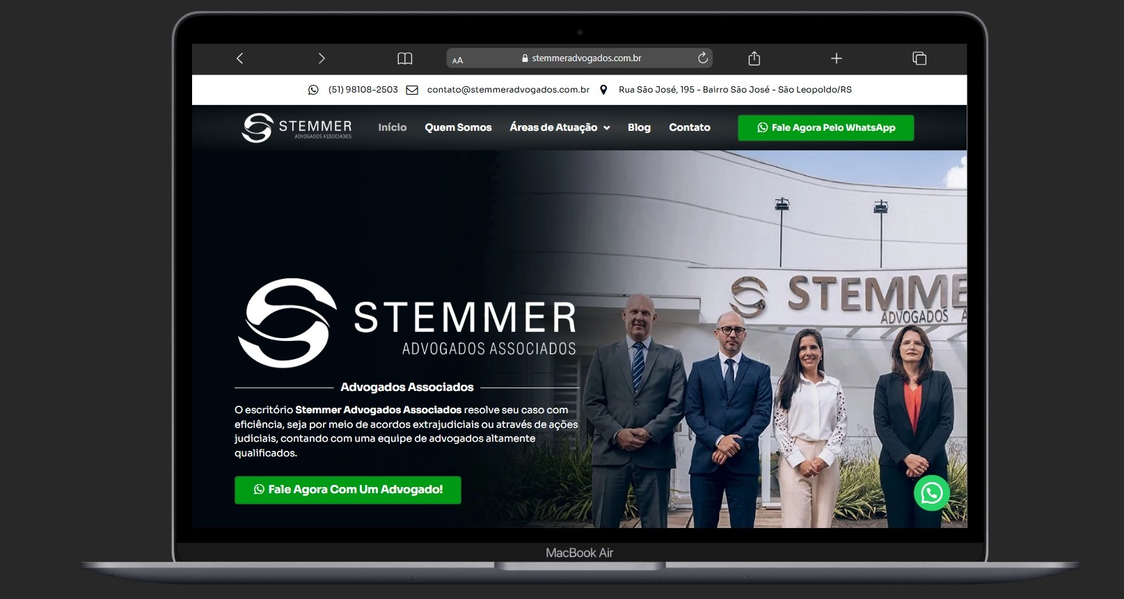 website para advogados